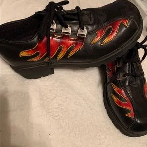 Harley Davidson flame shoes sz 8